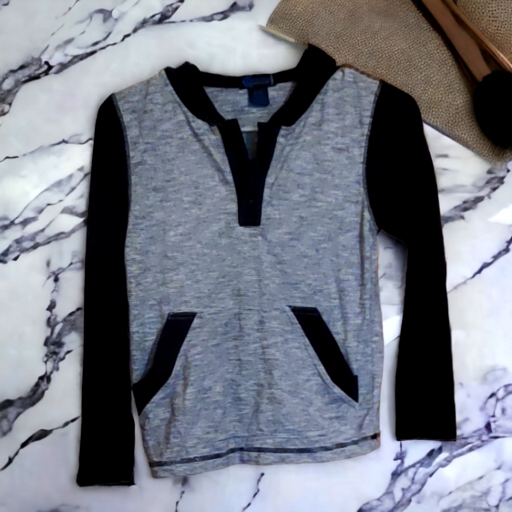 long sleeve boy hooded shirt
